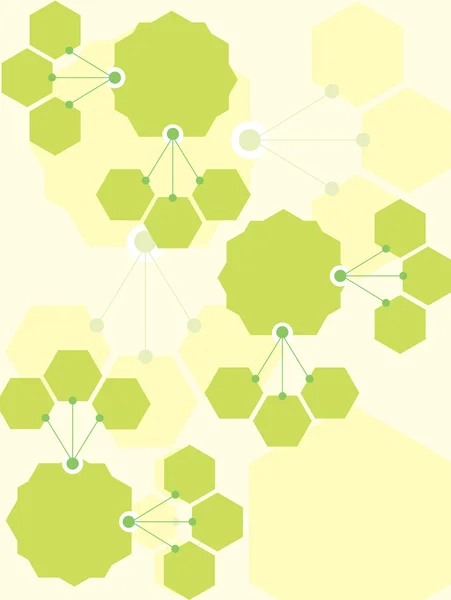 Αφηρημένο φόντο πράσινο εξάγωνο — Διανυσματικό Αρχείο