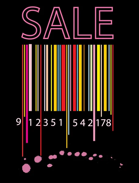 Colorful bar code — Stock Vector