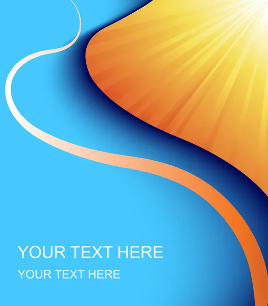 Fond vectoriel orange et bleu — Image vectorielle
