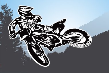 Motorcycle vector clipart