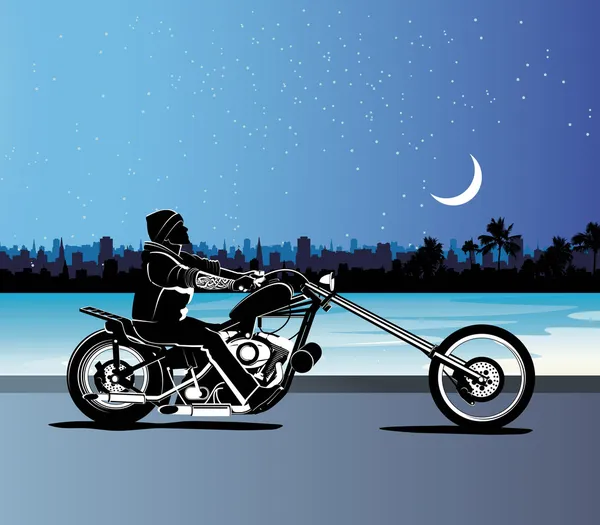 ロッカーとチョッパーのオートバイ ベクトル — ストックベクタ