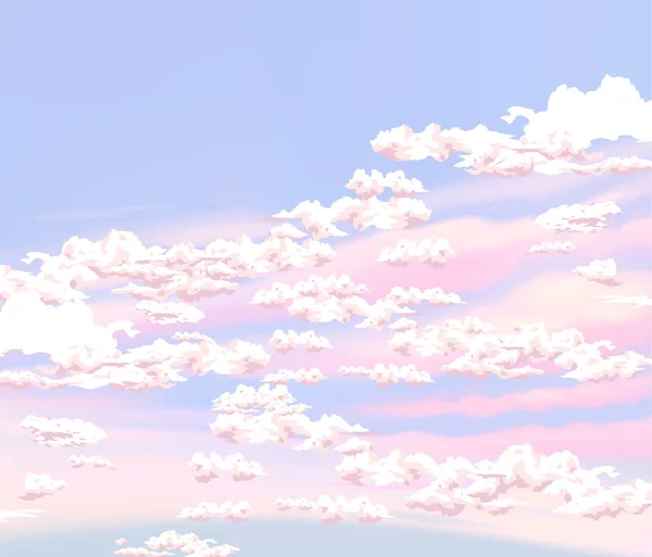 天空和云矢量背景 — 图库矢量图片
