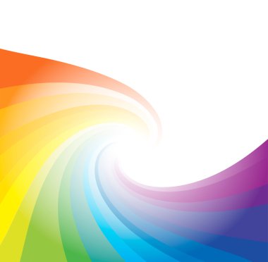 Rainbow abstract background line vector clipart