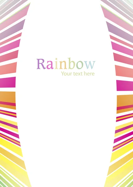 Rainbow abstrait vecteur de ligne de fond — Image vectorielle