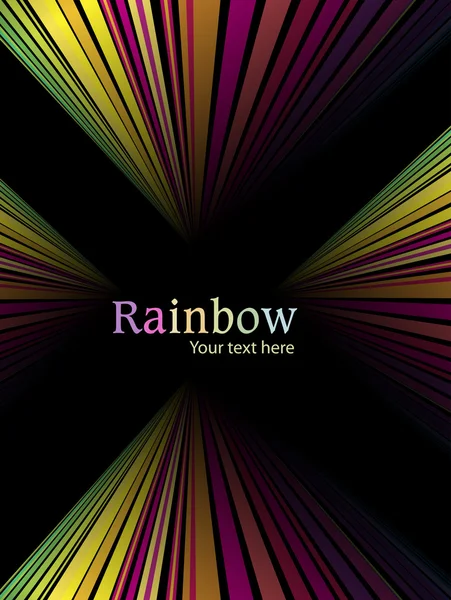 虹の抽象的な背景行ベクトル — ストックベクタ