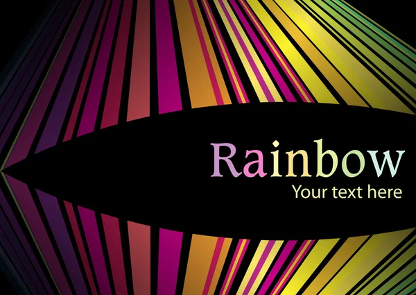 Regenbogen abstrakter Hintergrund Linienvektor — Stockvektor
