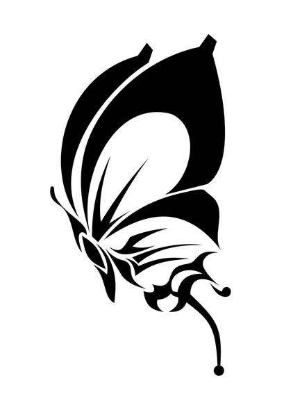 Illustrazione vettoriale del tatuaggio della farfalla — Vettoriale Stock