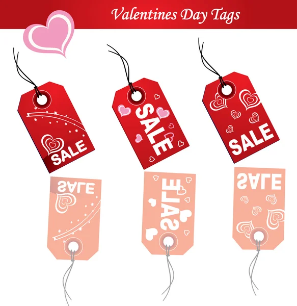 Valentines tags vecteur — Image vectorielle