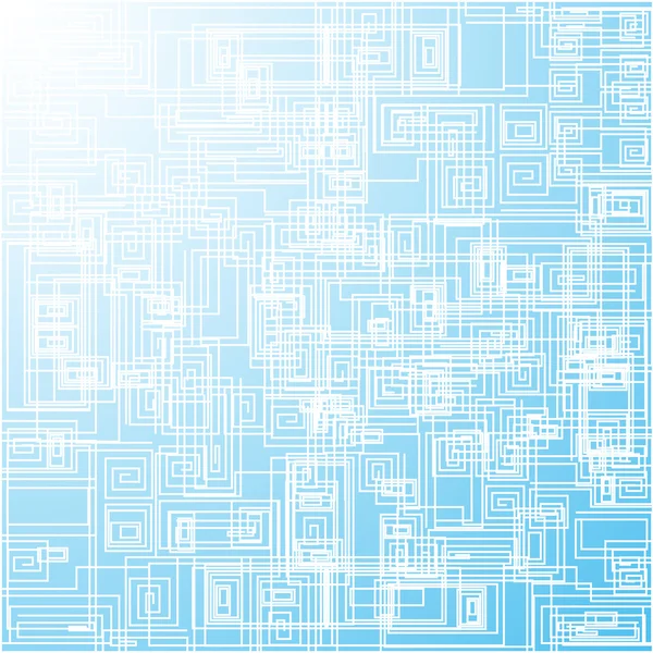 Abstrakter Vektorhintergrund mit blauen Linien — Stockvektor
