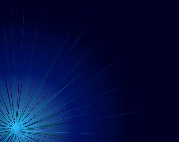 Blau abstrakter Hintergrund Burst-Vektor — Stockvektor