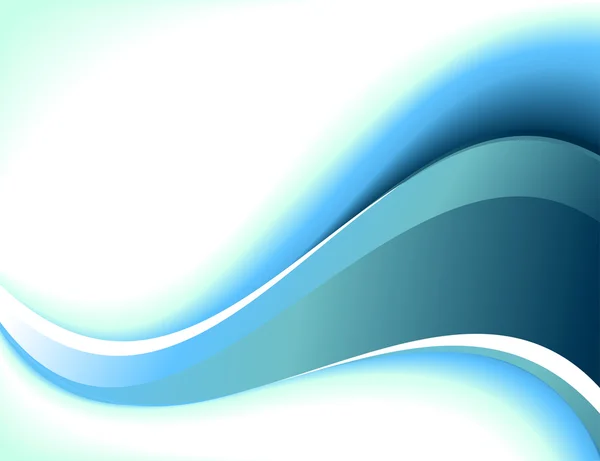 青い線と抽象的なベクトルの背景 — ストックベクタ