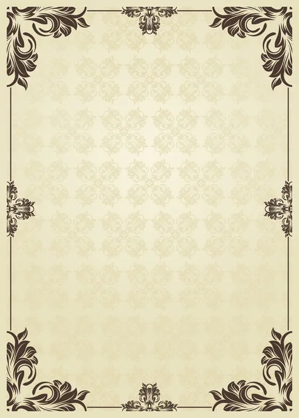 Вертикальный винтажный фон для вектора обложки книги — стоковый вектор