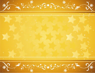 Gold star background vector clipart