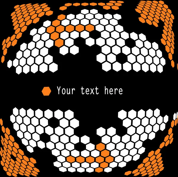 Cell, hexagon mesh background — Stock Vector
