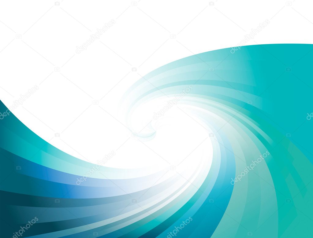 Waves blue background vector