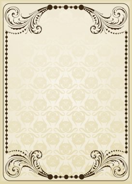 Vintage background for Book cover clipart