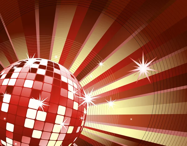 Fond vecteur de boule disco — Image vectorielle