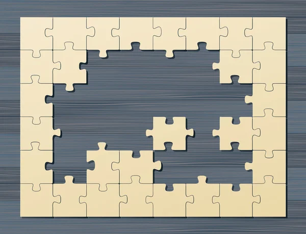 Arka plan vektör kavram oyunu puzzle — Stok Vektör