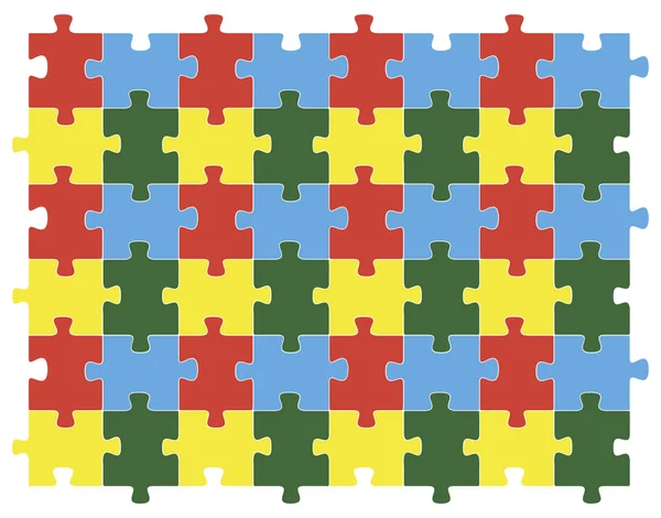 Цветной вектор фона головоломки — стоковый вектор
