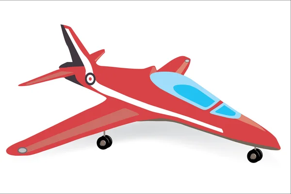 Sportovní letadlo realistická vektorová ilustrace — Stockový vektor