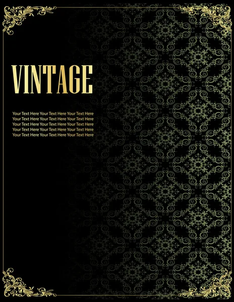 Fondo verticale vintage per copertina libro — Vettoriale Stock