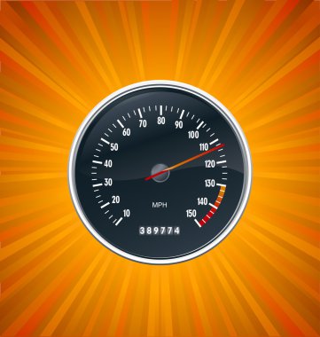 Speedometer burst background vector clipart