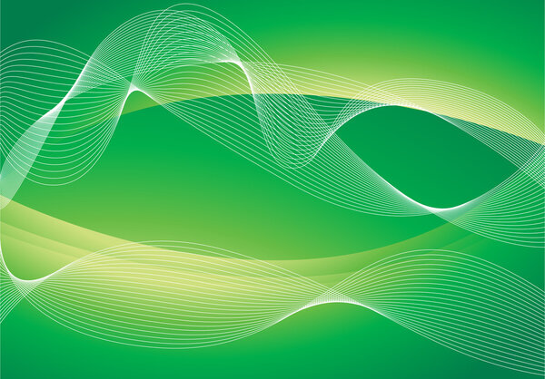 Green background design for poster or card vector