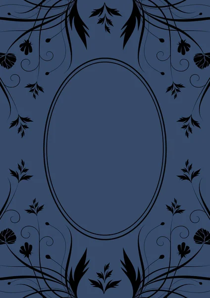 Винтажный фон для обложки книги в синем цвете — стоковый вектор