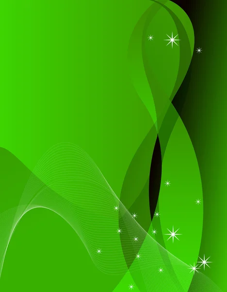 緑の抽象的背景 — ストックベクタ