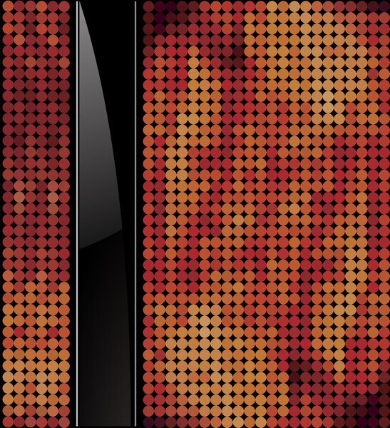 Music round abstract vector background