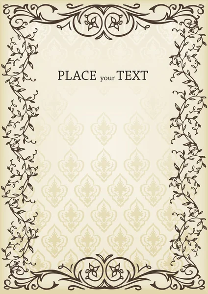 Fond vintage vertical pour couverture de livre vecteur — Image vectorielle