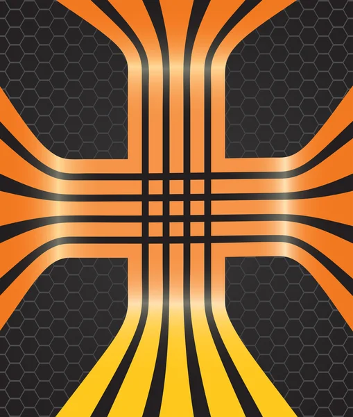 Fond vectoriel avec lignes orange — Image vectorielle