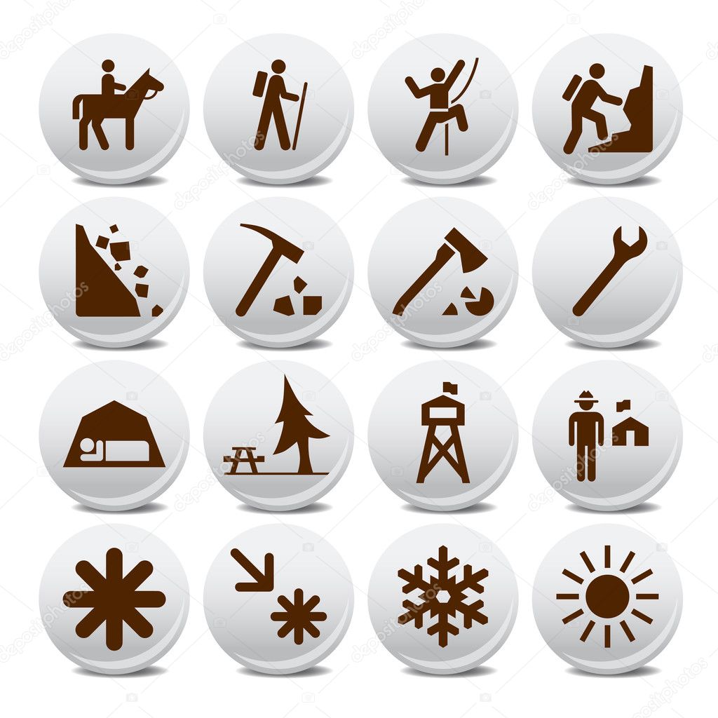 Tourism vector icons