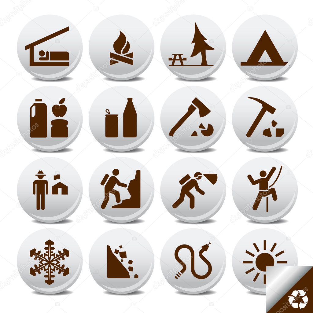 Tourism vector icons
