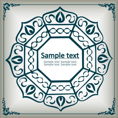 antika arka plan kopya uzay vektör çerçeve