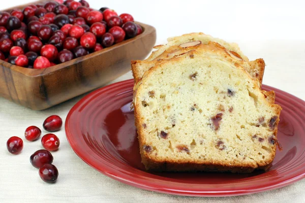 Cranberry amandel pond cake — Stockfoto