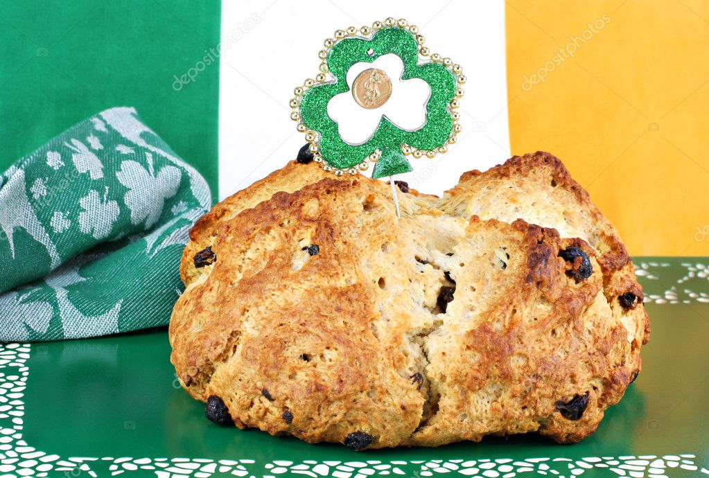 Irist Soda Bread in Irish Setting