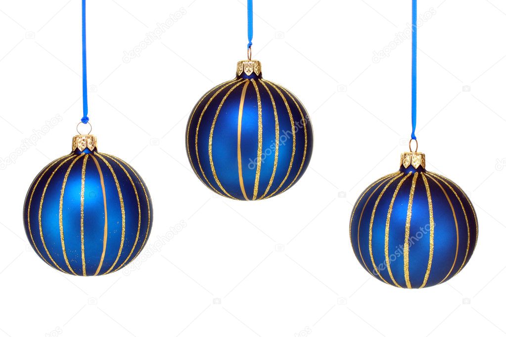 3 beautiful hanging Christmas ornaments