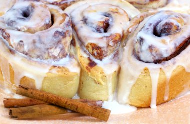 Fresh Baked Cinnamon Buns clipart