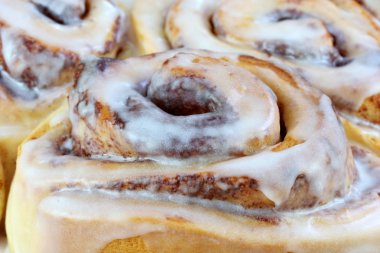 Close Up of Cinnamon Buns clipart