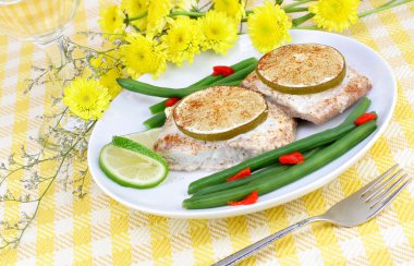 Mahi Mahi Fish Dinner clipart