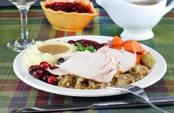 Turkey dinner — Stock Photo, Image
