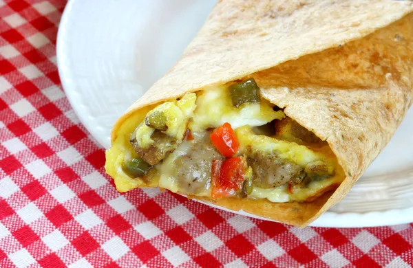 Breakfast burrito — Stock Photo, Image