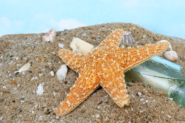 Starfish Climbing Bottle — Stock Photo, Image