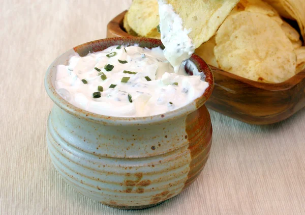 Chips and Dip — Stock Photo, Image