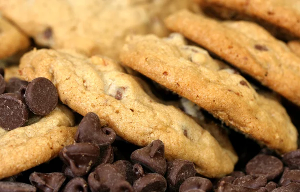 Chocolate Chip Cookie Macro — Stok Foto