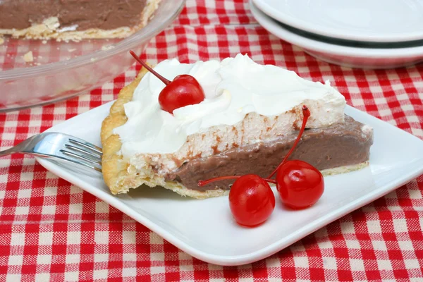 Chocolate Cream Pie — Stock Photo, Image