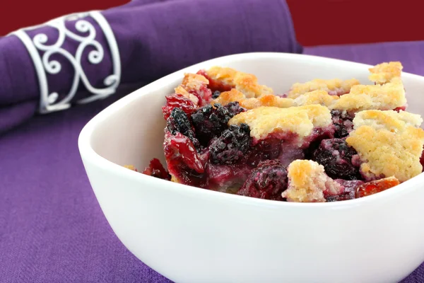 Berry cobbler in a bowl. — Stock Photo, Image