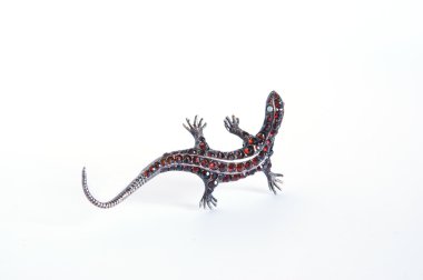 Jewelery - lizard figurine made of metal clipart