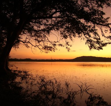 göl günbatımı Adası-sri lanka